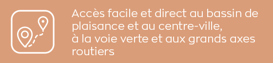 Accès facile et direct au bassin de plaisance et au centre ville - Agathe appartement